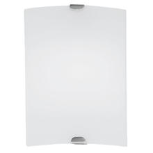 Eglo 85074A - 1x40W Wall Light w/ Matte Nickel Finish & Frosted Glass