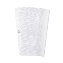 Eglo 91856A - 1x60W Wall Light w/ Chrome Finish &  Striped Satinated White Glass