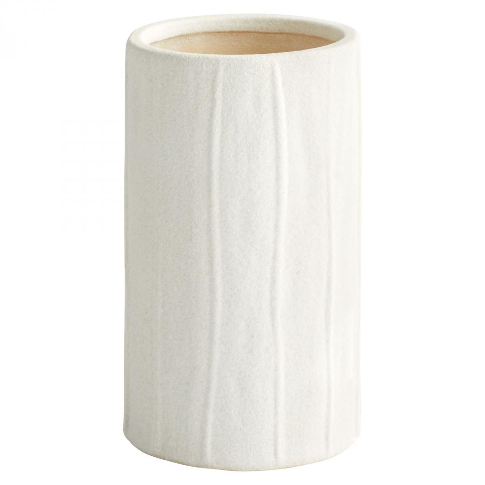 Astreae Cylinder Vase | White