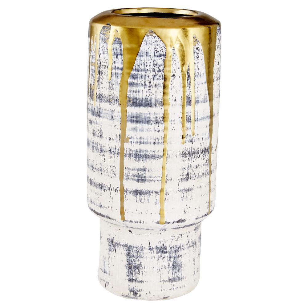 Athenian Vase | Beige | Black | Gold | Small