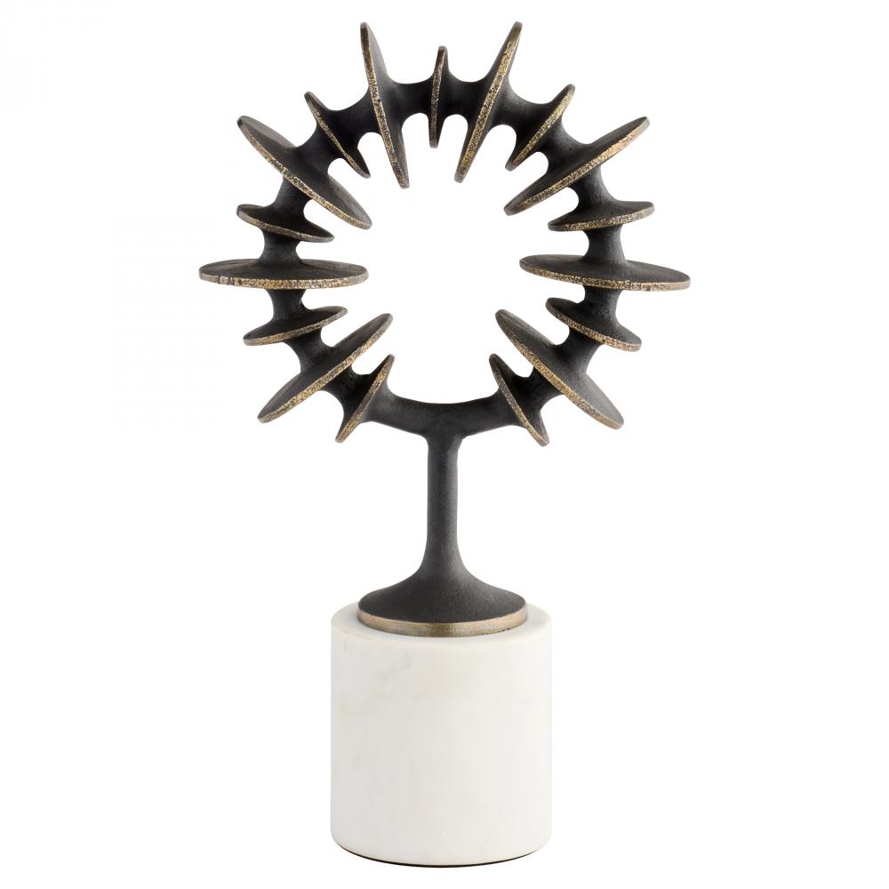 Barcelo Sculpture | Antique Bronze | White | Brass - Small