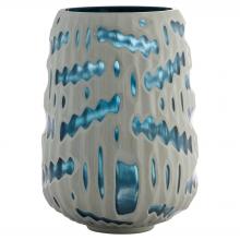 Cyan Designs 12193 - Strata Vase | White | Blue - Medium