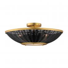 Maxim 14460BRNAB - Rattan-Wall Sconce