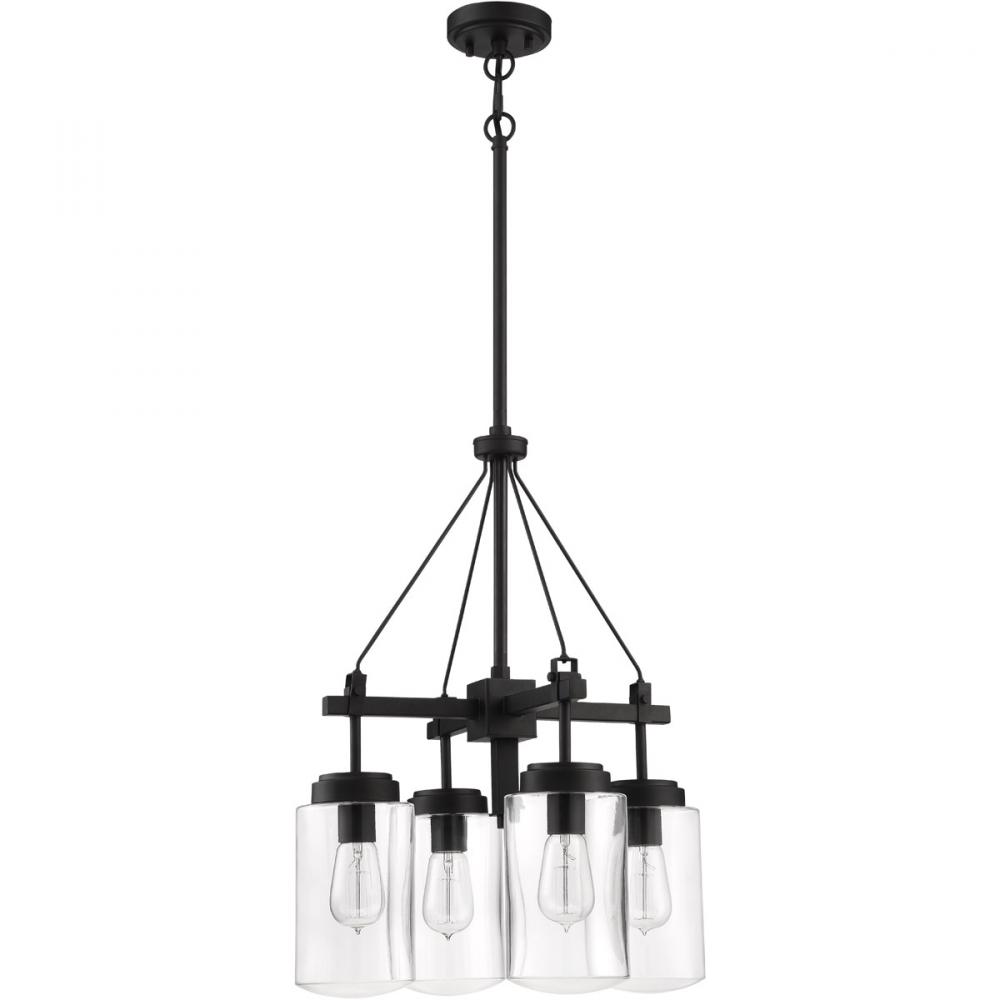 Crosspoint 4 Light Outdoor Chandelier Espresso