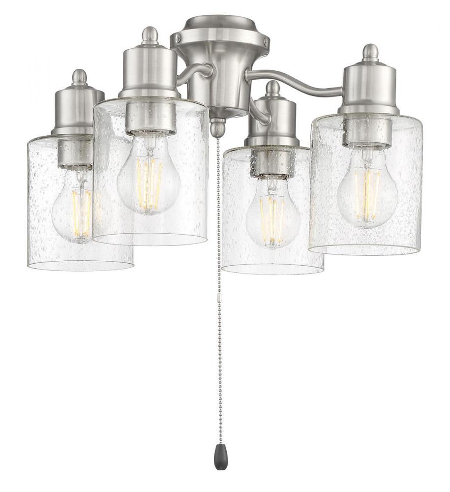 4 Light Universal Energy Star Light Kit in Brushed Polished Nickel