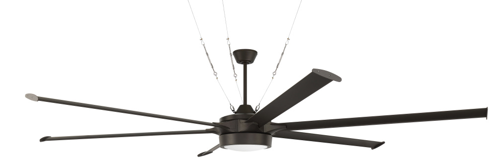 Prost 102" 6-Blade Indoor/Outdoor (Damp) Ceiling Fan in Espresso w/ Espresso Blades