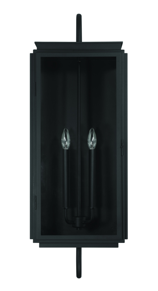 Irving 4 Light Outdoor Wall Lantern in Textured Black