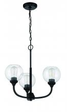 Craftmade 56223-FB - Glenda 3 Light Chandelier in Flat Black