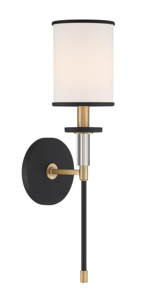 Hatfield 5'' Black Forged + Vibrant Gold Sconce