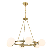 Crystorama ED0161006VG - Maverick 6 Light Vibrant Gold Chandelier