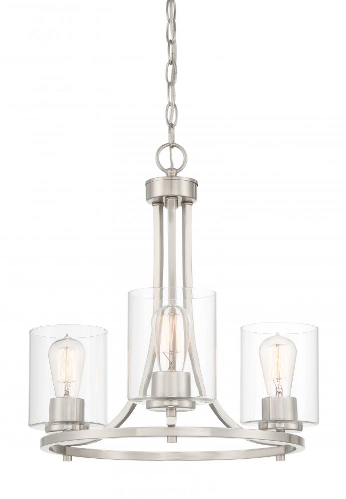 Liam 20" 3-Light Chandelier