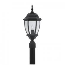 Designers Fountain 2436-BK - Tiverton 21.5" 1-Light Outdoor Post Lantern