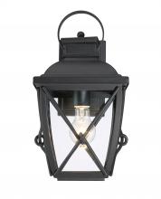 Designers Fountain 34831-BK - Belmont 15.25" 1-Light Outdoor Wall Lantern