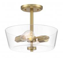 Designers Fountain 95711-BG - Westin 12" 2-Light Semi-Flush