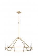 DVI DVP37129BR - CARISBROOKE 34" CHANDELIER, BRASS