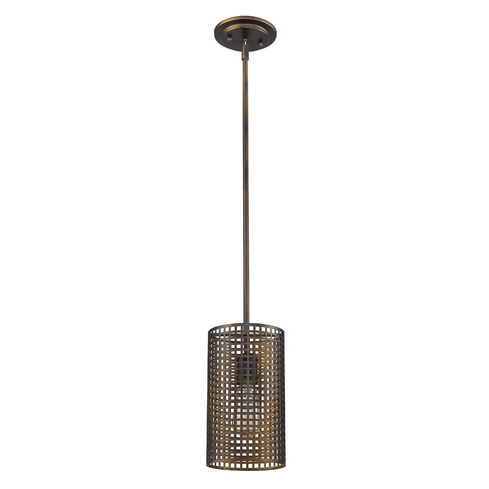 Loft Indoor 1-Light Mini Pendant W/Metal Shade In Oil Rubbed Bronze