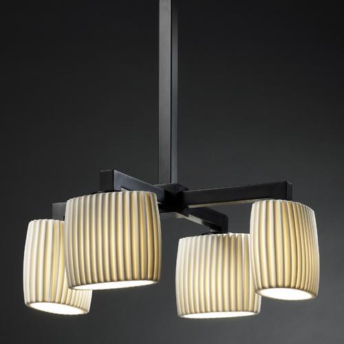 Modular 4-Downlight Chandelier