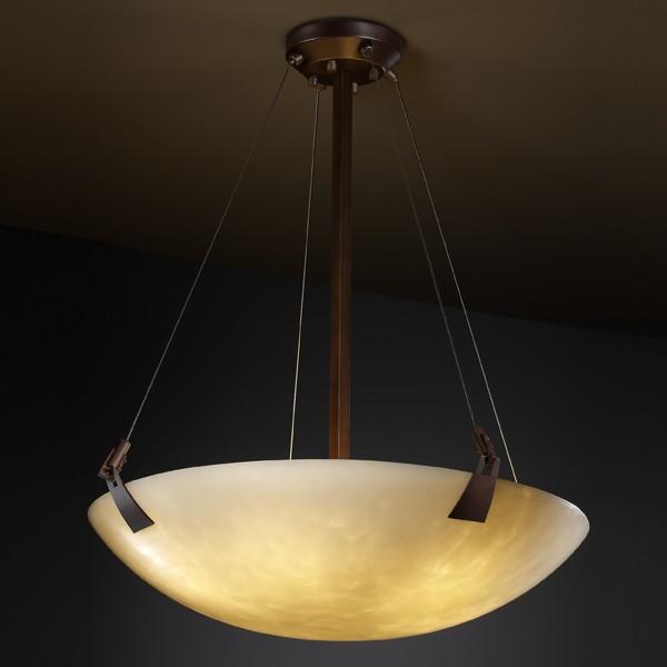 18" LED Pendant Bowl w/ Tapered Clips