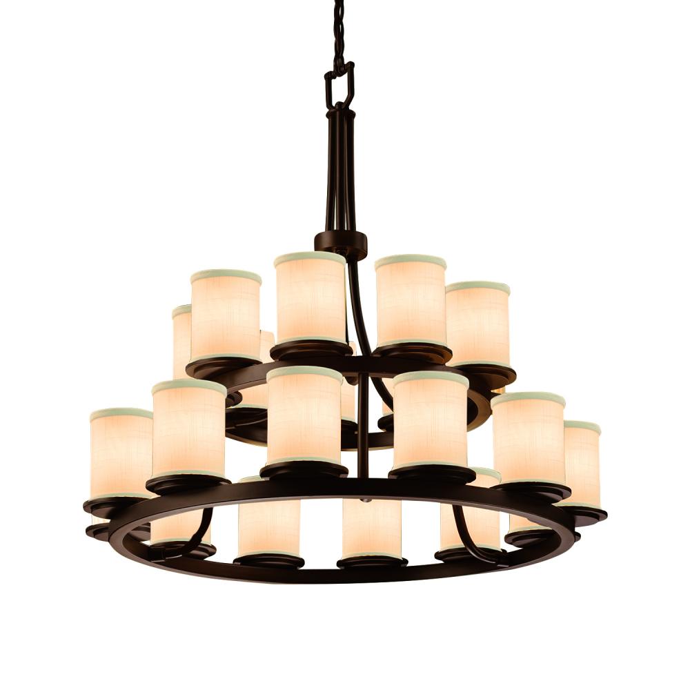 Dakota 21-Light 2-Tier Ring Chandelier