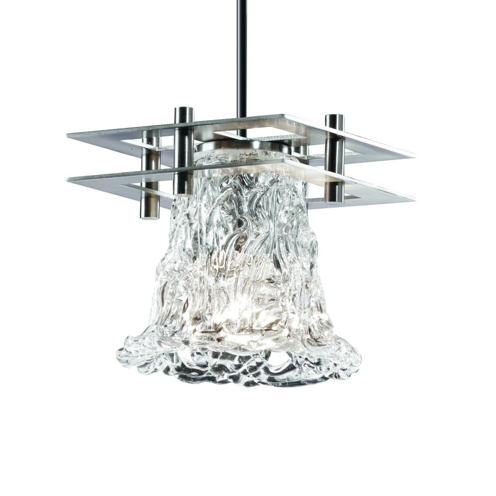 Metropolis 1-Light Small LED Pendant (2 Flat Bars)