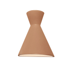 Justice Design Group CER-3100W-ADOB - Retro LED Outdoor Wall Sconce - Closed Top