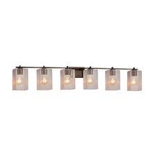 Justice Design Group FSN-8446-15-SEED-DBRZ - Era 6-Light Bath Bar