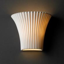 Justice Design Group POR-8810-PLET - Small Round Flared Wall Sconce