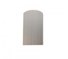 Justice Design Group CER-5740W-BIS - Small ADA LED Pleated Cylinder (Outdoor)