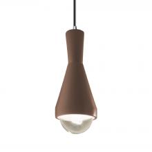 Justice Design Group CER-6520-CLAY-CROM-BKCD-LED1-700 - Erlen 1-Light Pendant