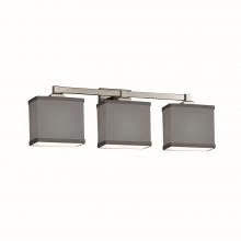 Justice Design Group FAB-8433-55-GRAY-NCKL-LED3-2100 - Regency 3-Light LED Bath Bar