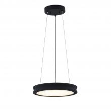 Justice Design Group FSN-4191-OPAL-MBTX - Bevel 12" LED Pendant