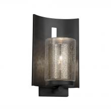 Justice Design Group FSN-7591W-10-MROR-MBLK-LED1-700 - Embark 1-Light Outdoor LED Wall Sconce