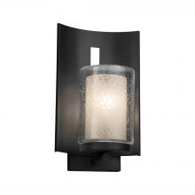 Justice Design Group FSN-7591W-10-WEVE-MBLK-LED1-700 - Embark 1-Light Outdoor LED Wall Sconce