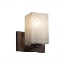 Justice Design Group FSN-8441-15-WEVE-DBRZ-LED1-700 - Era 1-Light LED Wall Sconce