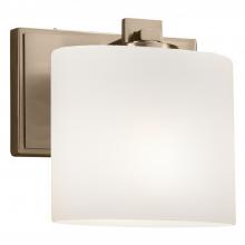 Justice Design Group FSN-8447-30-OPAL-BRSS-LED1-700 - Era ADA 1-Light LED Wall Sconce