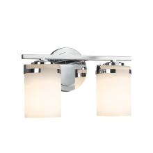 Justice Design Group FSN-8452-10-OPAL-CROM-LED2-1400 - Atlas 2-Light LED Bath Bar