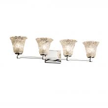 Justice Design Group GLA-8424-20-LACE-CROM - Tetra 4-Light Bath Bar