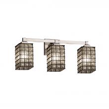 Justice Design Group WGL-8433-15-GRCB-NCKL-LED3-2100 - Regency 3-Light LED Bath Bar