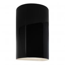 Justice Design Group CER-1265-BLK-LED2-2000 - Large LED Cylinder - Open Top & Bottom