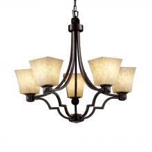 Justice Design Group FSN-8500-20-OPAL-NCKL - Argyle 5-Light Chandelier