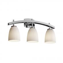 Justice Design Group FSN-8593-30-WEVE-CROM - Archway 3-Light Bath Bar