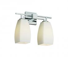 Justice Design Group FSN-8702-30-OPAL-CROM - Aero 2-Light Bath Bar