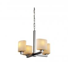 Justice Design Group FSN-8829-40-OPAL-NCKL - Modular 4-Light Chandelier