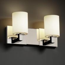 Justice Design Group FSN-8922-15-RBON-CROM - Modular 2-Light Bath Bar