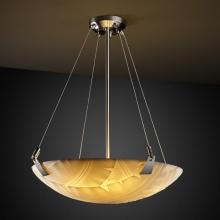 Justice Design Group PNA-9641-35-BANL-NCKL-LED3-3000 - 18" LED Pendant Bowl w/ Tapered Clips