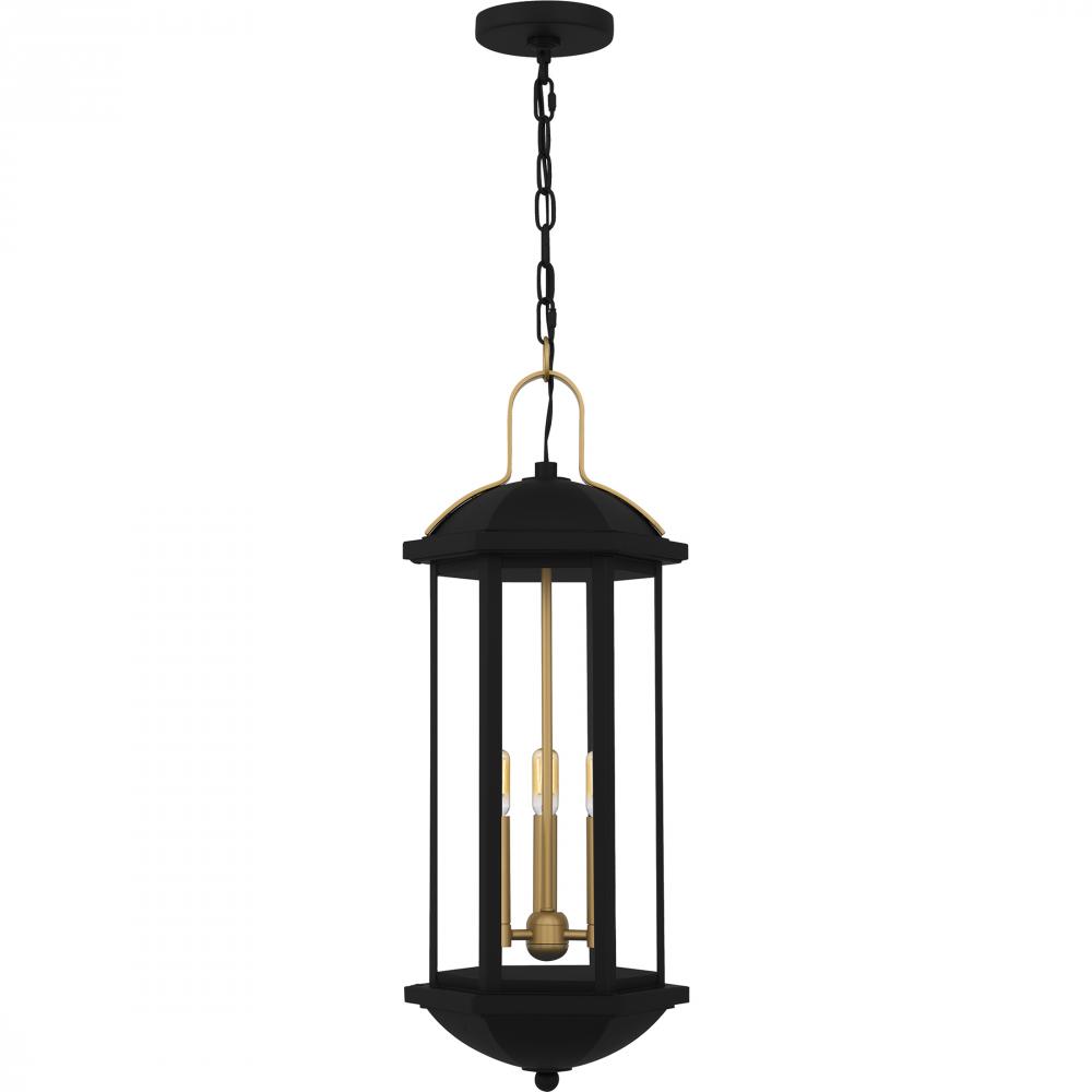 Crestfield 3-Light Matte Black Mini Pendant