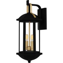 Quoizel CFD8408MBK - Crestfield 2-Light Matte Black Outdoor Wall Lantern