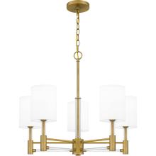 Quoizel GCN5026AB - Gretchen 5-Light Aged Brass Chandelier