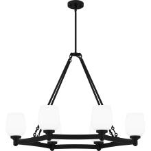 Quoizel PNG638MBK - Penning 6-Light Matte Black Linear Chandelier