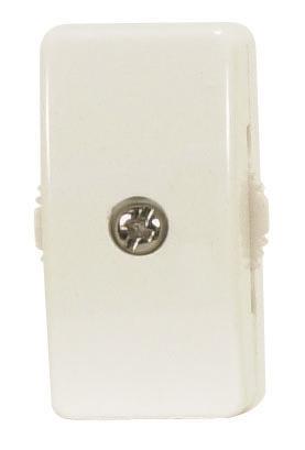 On-Off Cord Switch For 18/2 SPT-2; 6A-125V, 3A-250V, 3A-120V, 3A-125V; White Finish